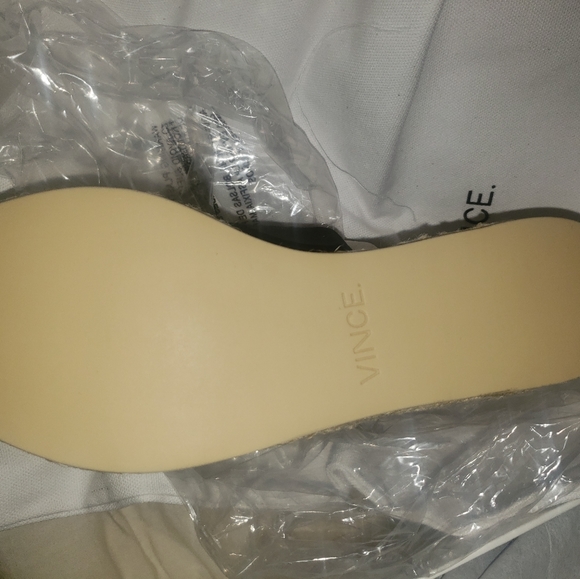 Vince Women Open Toe Slide On Suede Leather Platform - Picture 3 of 6